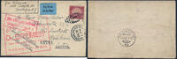 Stamps 1929 Catapult USA Brooklyn Cover from SS Bremen to Austria Katapult / 709