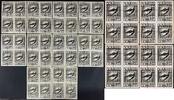 Briefmarken Brasilien VARIG Kpl. Satz Akzeptierte Entwürfe Blocks/4 Kartonpapier V14-23 -