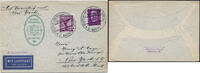 Briefmarken Katapult 1931 Dt. Reich Brief Seepostaufgabe New York USA Catapult H 52 b / -
