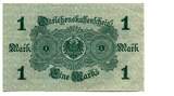 Deutsches Kaiserreich, 1 Mark 12.8.1914, UNC-
