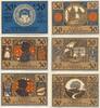 Baden, 6x 50 Pfennig Ettenheim - Stadt, -