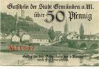 Bayern, 50 Pfennig Gemünden a. M. - Stadt, -