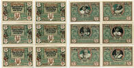 Bayern, 6x 50 Pfennig Rothenburg o. d. T. - Stadt, -