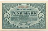 Baden, 5 Mark Mosbach - Kreis, -