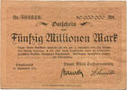 Württemberg, 50 Mio. Mark Schussenried - Torfverwaltung, -