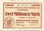 Württemberg, 2 Mio. Mark Tettnang - Amtskörperschaft, -