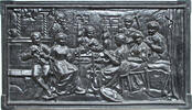 Guß-Großrelief Spinnstube, -