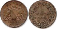 Baden, 1 Kreuzer Friedrich I., 1852-1907,