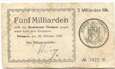 Baden, 5 Mia. Mark Tiengen - Stadt, -