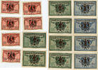 6x 10, 6x 25, 6x 50 Pf 1921, Schwarzburg-Sondershausen Arnstadt - Stadt, UNC (14x), UNC- (3x), vz-UNC (1x)