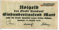 Bayern, 100 Tsd. Mark Zirndorf - Stadt, -