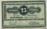 Schaumburg-Lippe, 25 Pf Bückeburg - Sparkasse, -