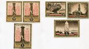 Hamburg, 50, 75 Pf, 1 Mk Kultur- u. Sportwoche 12.-24.8.1921, Ausgabe A, -