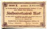 Sachsen, 500 Tsd. Mark Stollberg - Bezirksverband d. Amtshauptmannschaft, -