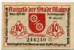 Hessen, 10 Pfennig Mainz - Stadt, -