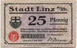 Rheinland, 25 Pf o. Dat. Linz a. Rh. - Stadt, -