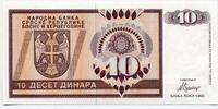 Bosnien-Herzegowina, 10 Dinara Geldschein Banknote -