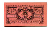 Mexiko, 5 Centavos Regionalausgabe Zacatecas, Geldschein, -