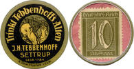 Hannover, 10 Pf Settrup - J. H. Teppenhoff: Briefmarkenkapselgeld, -