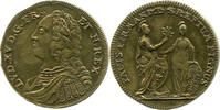 Rechenpfennig  Nürnberg, Johann Christian Reich (tätig ab 1758, gest. 1814): Ludwig XV., Rv Stbr., kl. Ze., ss-vz/ss+