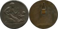 Deutschland, Eins. Gußmedaille Kraumann, Alexander (1870-1956): Frauenakt mit Füllhorn, Knabe, -