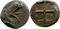 Teos - Ionien, Tetartemorion Greifenkopf//Incusum, -
