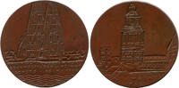 Deutschland, Medaille v. Ludwig Gies Rheinischen Vereins f. Denkmalpflege & Heimatschutz/Dome zu Köln & Mainz, -
