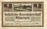 Württemberg, 1 Mio. Mark Göppingen - Amtskörperschaft, -