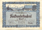 Württemberg, 500 Tsd. Mark Leutkirch - Amtskörperschaft, -