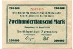Württemberg, 200 Tsd. Mark Ravensburg - Amtskörperschaft, -