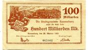 Württemberg, 100 Mia. Mark Ravensburg - Stadtgemeinde, -