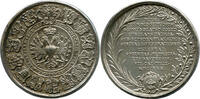 Lindau - Stadt, Confessio Tetrapolitana 200. Jubiläum Medaille v. P. P. Werner als versilbertes Galvan (1730), vz+