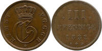 Mecklenburg-Strelitz, 3 Pfennige Georg, 1816-1860, -