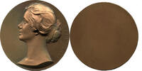 Österreich, Eins. Medaille v. Ludwig Hujer (1872-1968) · MARIA JERITZA· Kopf nach links, -