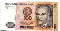 Peru, 100 Intis 1987, Geldschein, Banknote, UNC 1,50 EUR  zzgl. 6,00 EUR Versand