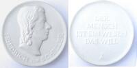 Porzellan-Medaille der Manufaktur Meißen Friedrich Schiller (1759-1805), -