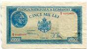 Rumänien, 5.000 Lei Geldschein, Banknote, -
