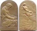 AE-Plakette v. Heinrich Kautsch (1859-1943), Heine, Heinrich (1797-1856): -