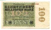 Weimarer Republik, 100 Mio. Mark 22.8.1923 vz 4,50 EUR  zzgl. 6,00 EUR Versand