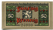 Württemberg, 50 Pf Schwäbisch Gmünd - Stadt, -