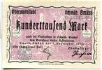 Württemberg, 100 Tsd. Mark Schwäbisch Gmünd - Oberamtsstadt, -