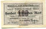 Baden, 100 Mia. Mark Singen - Stadt, -