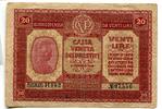 Italien, 20 Lire Militärausgabe Geldschein, Banknote, -