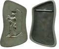 Buderus AG, Gußplakette v. Heinrich Moshage (1896-1968) Frau an Türe, -