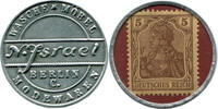 Berlin - Kaiserreich, Briefmarkenkapselgeld 5 Pf N. Israel Wäsche Möbel Modewaren, -