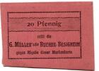 Württemberg, 20 Pf Besigheim - Müller'sche Buchdruckerei, -