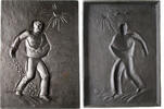 Buderus-Eisenguß, Gußrelief v. Heinrich Moshage, (1896-1968) Der Sämann, -