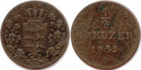 Württemberg, 1/2 Kreuzer Wilhelm I., 1816-1864 -