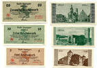 Stuttgart - Stadt, 1, 2, 5, 10, 20 Reichsmark kompletter Satz, -