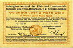 Schwäbisch Gmünd, 2 Mark Gold Arbeitgeber-Verband d. Edel- u. Unedelmetall-Industrie, -